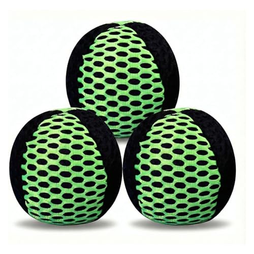 HanTang Lot de 3 balles de jonglage – Idéal pour les débutants et les débutants – Balles antidérapantes (120 g, 65 mm) – Ne roule pas et tient bien...