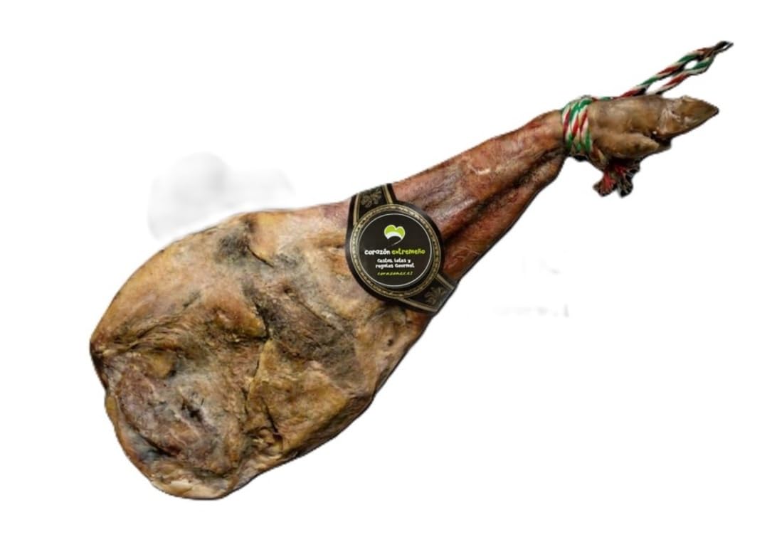Lote Gourmet Empresa Navidad Badajoz – Paleta Curada Gran Reserva 4,5kg - Vino Habla de la Tierra - Loncheado Chorizo Salchichon Ibéricos y Queso Artesano | Cesta Regalo