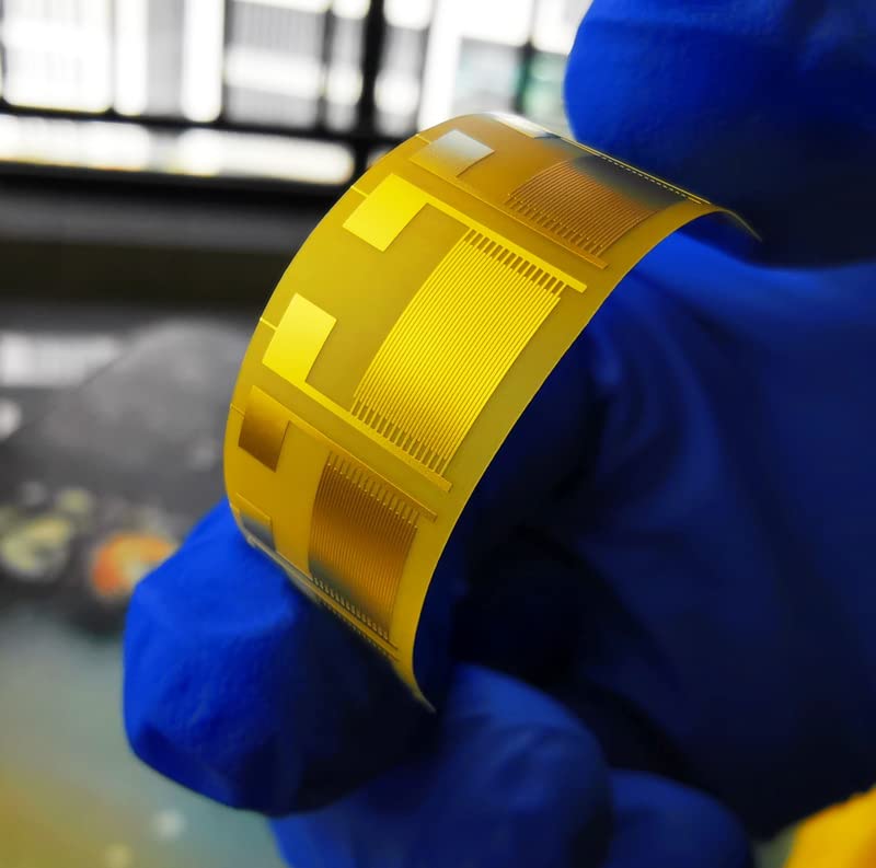 6 szt. Elastycznej elektrody międzypalcowej 0,05 mm | Pojemnościowa matryca gazów Czujnik wilgotności Chip Substrat PI