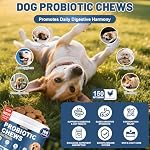 Probiotics for Dogs, Dog Probiotics Chews for Digestive Health & Gut Health, Improve Immune System,Constipation & Diarrhea Relief(Chicken Flavor, 150 Chews) - Image 2