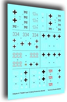48405 1/48 Decal for Pzkpfw VI Tiger Early Accessories for model kit