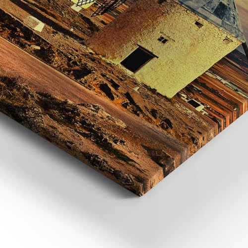 Tableau photo sur toile moulins Consuegra 60x40cm pour mur vide - 3