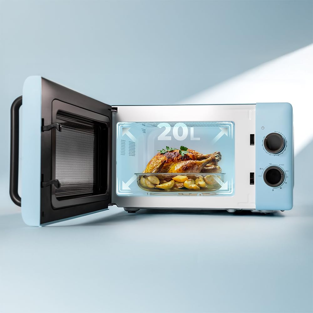 Cecotec Forno a Microonde con Grill Da 20 Litri Proclean 3110 Green 700 W In 6 Livelli E Griglia Da 800 W, Modalità Scongelamento, Segnale Fine Cottura, Lampada Interna, Timer 30 Minuti