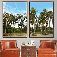 2 Piece Framed Canvas Wall Art Greenlands Canvas Prints Home Artwork Decoration for Living Room,Bedroom - 16