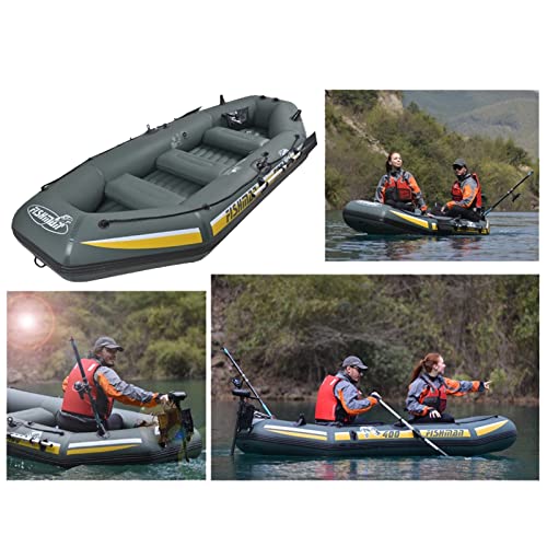 ACEWD Enkele opblaasbare boot, verdikte rubberen boot PVC clip netto vissersboot slijtvaste opvouwbare boot kajak aanval boot 192* 108* 38cm - Image 5