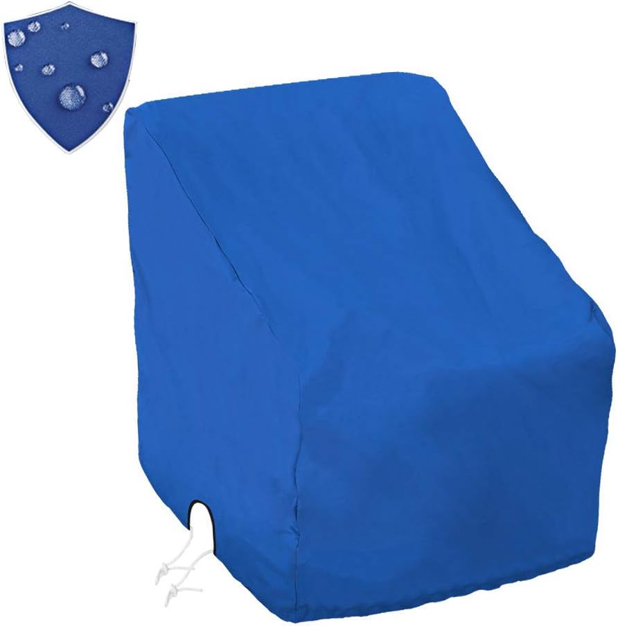 Boat Center Console Cover Large Size 600D Heavy Duty Waterproof Oxford Blue