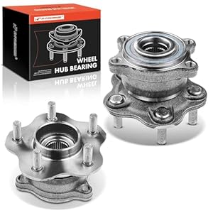 A-Premium 2 x Rear Wheel Bearing and Hub Assembly with 5-Lug Compatible with Infiniti & Nissan – 2007-2022 – EX35, EX37, FX35, FX37, FX50, G25, G35, G37, M35h, M37, Q60, Q70, QX50, QX70