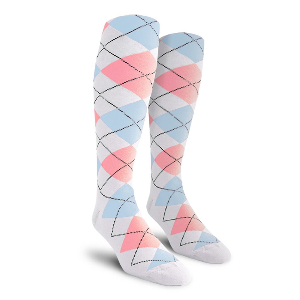 Golf Knickers Colorful Knee High Argyle Cotton Socks