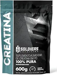Creatina Monohidratada 600g - 100% Pura Importada - Soldiers Nutrition
