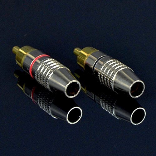 Cess Rca Plug Solder Gold Audio Video Adapter Cable Connector (20 Pack) #TOP6