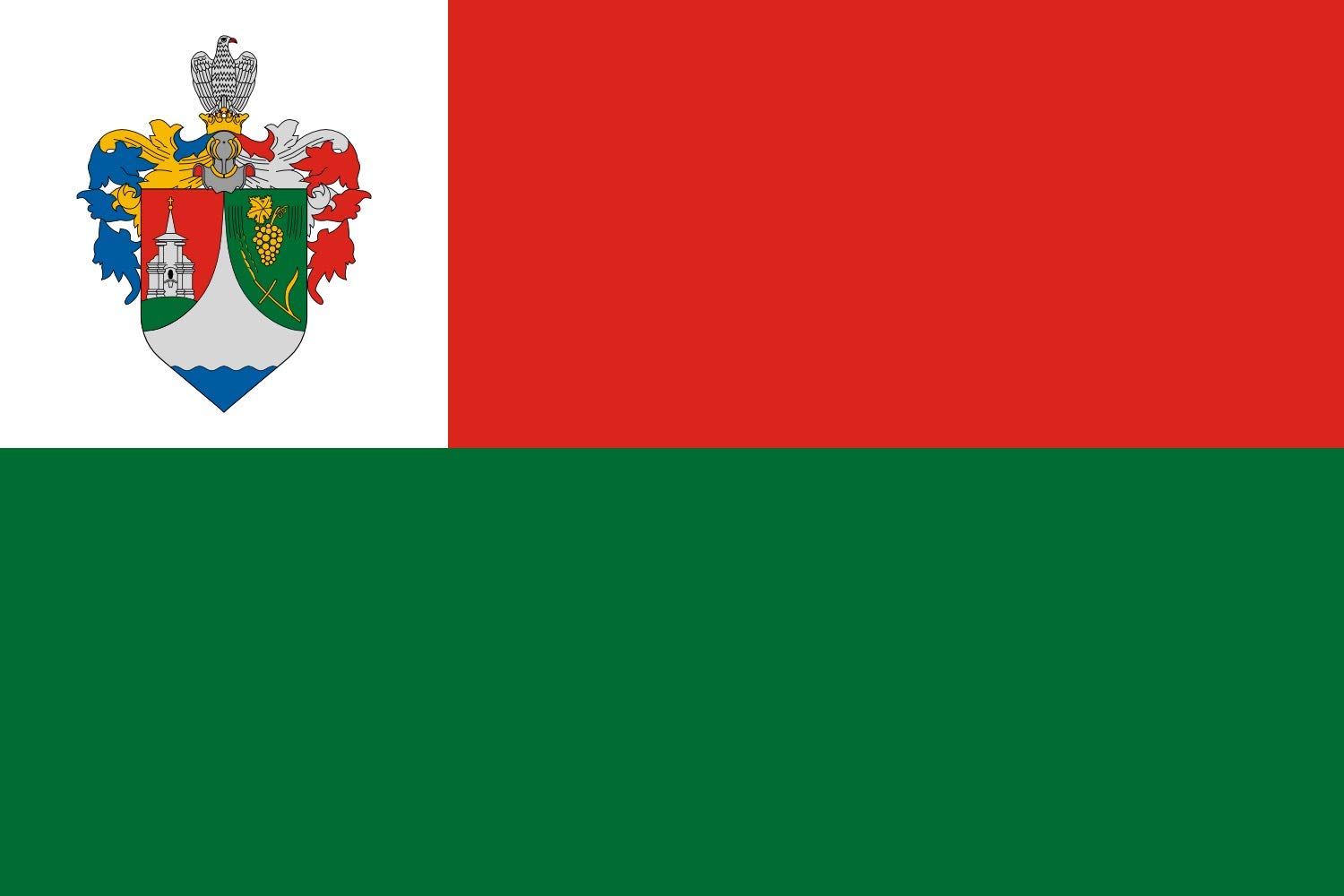 Drapeau Large Balatonlelle paysage grand format 1.35m² pour mât