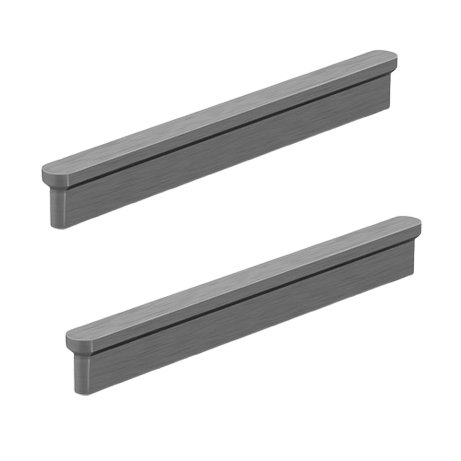 Steytemd Grey 2 Pack Cabinet Handle Solid Aluminum Alloy | T-Shape-128Mm/5In