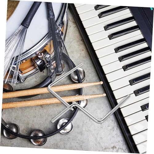 Soporte para cowbell de batería con brazo en U de metal miniatura 4
