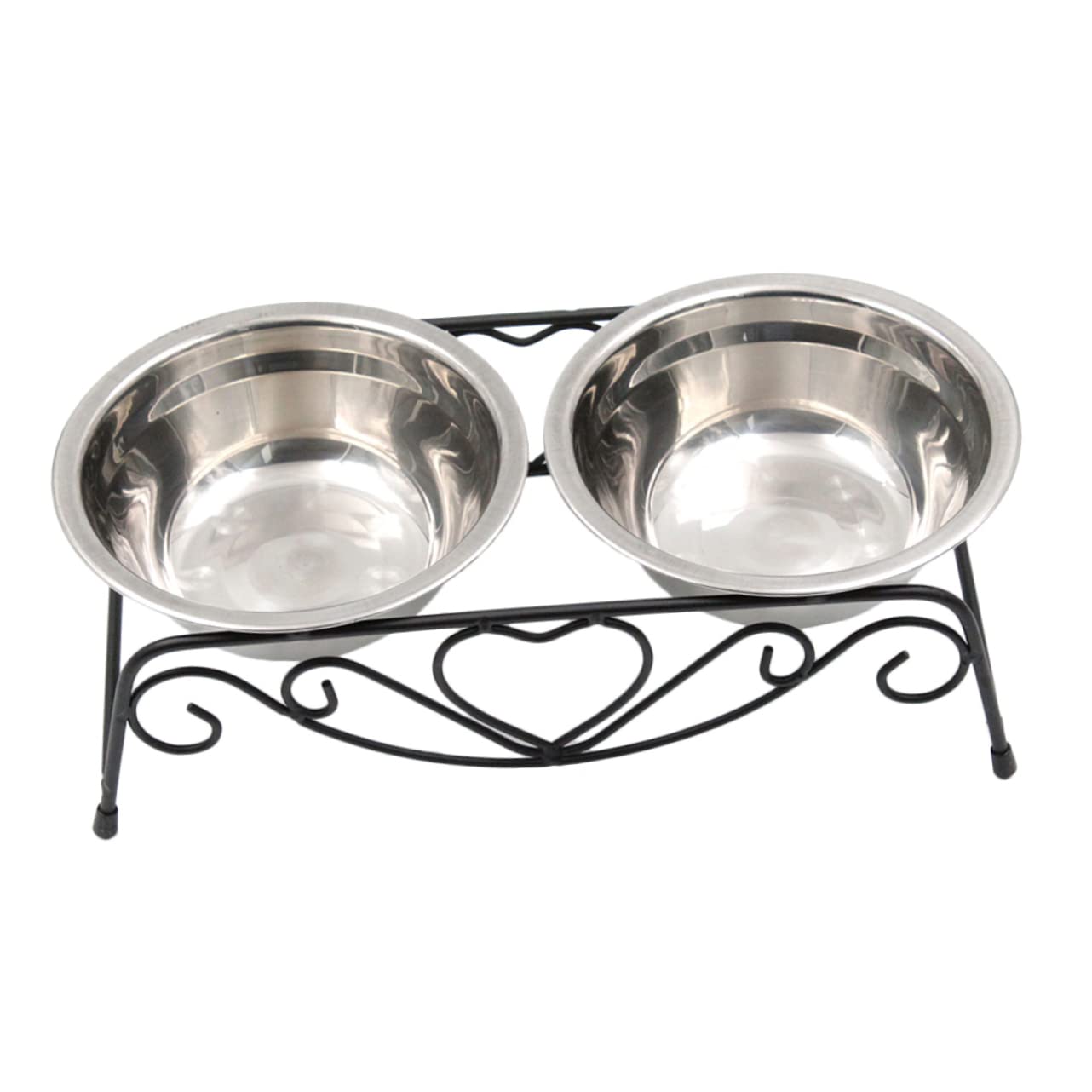BESPORTBLE Stainless Steel Cat Bowl Elevated Pet Bowl Stand Dog Feeder Easy to Maintain Perfect for Pet Supplies