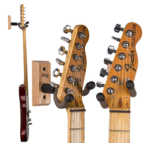 String Swing – Support mural pour guitare acoustique ou électrique CC01K – fabriqué aux États-Unis – Chêne - Les Beatles, Paul McCartney, John Lennon, RIngo Starr, George Harrison String Swing - Support mural pour guitare acoustique ou électrique CC01K - fabriqué aux États-Unis - Chêne – Image 3