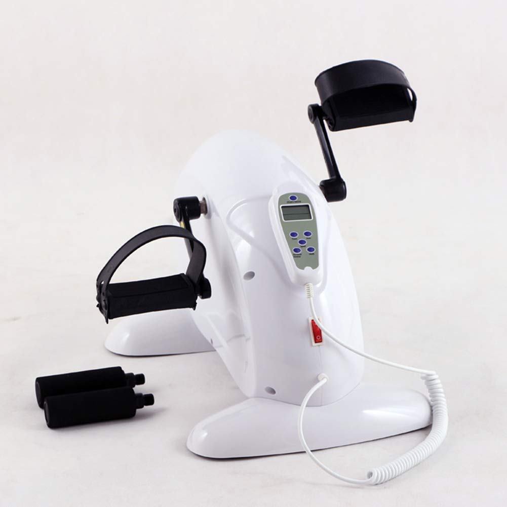 LUNEZY Mini Cyclette Cyclette Portatile per Braccia e Gambe, Attrezzatura per Riabilitazione Fitness Regolabile, per Allenamento Fitness in Palestra per Anziani