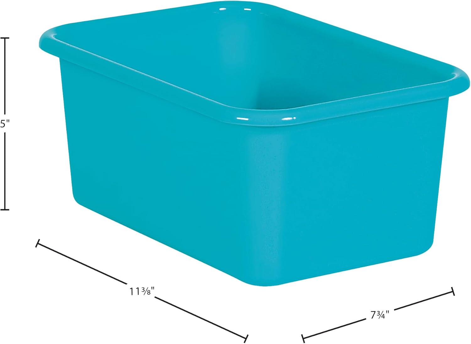 Teacher Created Resources Brights Small Plastic Storage Bin 6-Pack (TCR2088640)