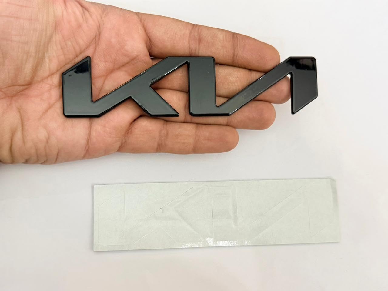 KIA Emblem Self Adhesive Sticker 14.5cmX3.5cm for All Kinds of Cars and Bikes (KIA Black) Decal Metal Logo Universal Sport Sticker Grand Tourer Decal-image-28