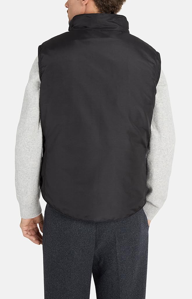 Herren Westen HUGO mit 100% echtem Lammfell teilgefüttert, Wind- & Wasserabweisende Winterweste - warm, praktisch und hochwertig