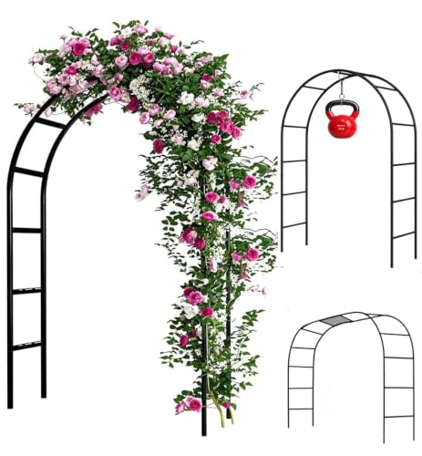 Adorox 7.8ft Garden Arch Trellis for Climbing Plants...