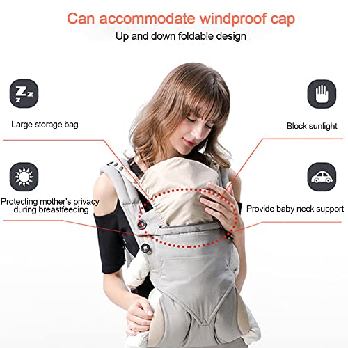 Baby Sling Carrier - Porta-bebês dianteiro com assento de quadril - Sling recém-nascido fácil de usa