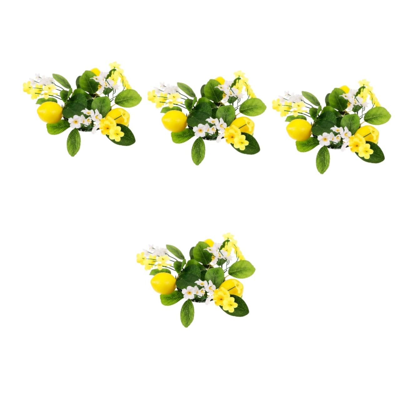 Anneau de bougie pour table de mariage et centre de table de fête en lot de 4 pièces