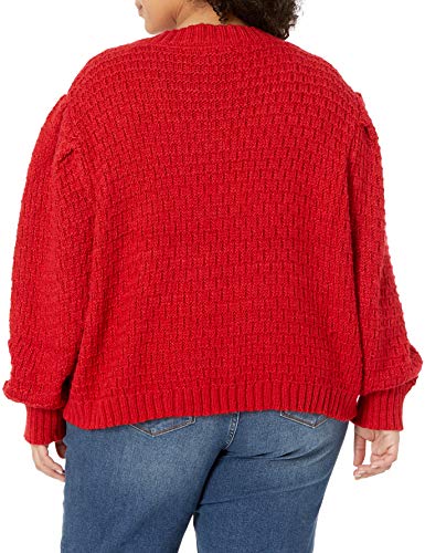 KENDALL + KYLIE Women's Plus Size Oversized Cropped Cardigan2