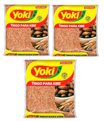 Trigo para Kibe Brasileiro Yoki 500g | Pack of 3x500g | Brazilian Bulgur Wheat | Brazil in Texas Bundle