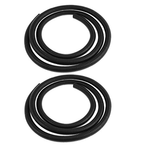 Aexit 2 piezas Tubo corrugado PE 1.6 m 15.8 mm OD miniatura 1