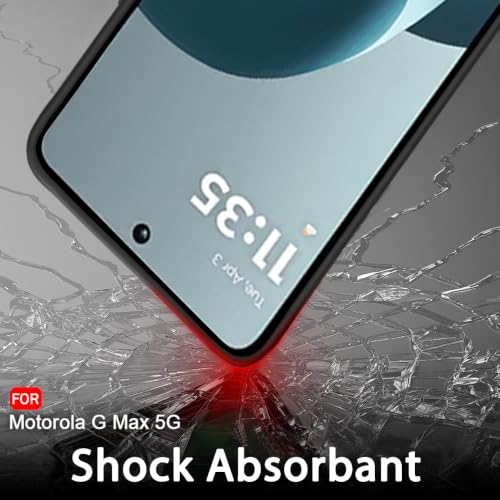 Image of TheGiftKart Sleek Back Cover Case for Motorola Moto G Max 5G | Slim Fit Protective Design | Ultra Matte Finish | Camera Protection Bump | Soft Back Cover Case for Motorola G Max 5G (Silicone, Black)