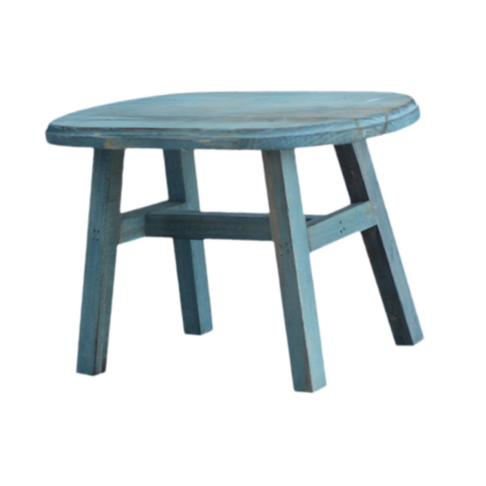 MERISHOPP®Wooden Mini Stool Versatile Novelty Garden Ornament for Garden Patio Bedroom Round Stool|Home & Garden | Ottomans, Footstools & Poufs|1 Wooden Mini Stool-image-29