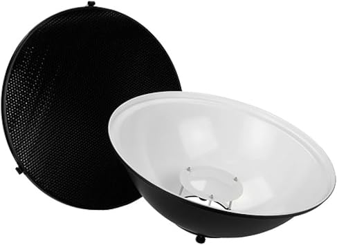 Fotodiox Pro Beauty Dish 18" Kit with Honeycomb Grid and Speedring for Bowens Gemini Standard, R, RX Strobe and more