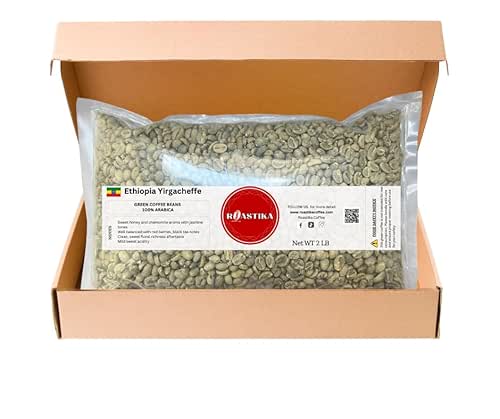 Roastika - Ethiopia Yirgacheffe - Premium Green Coffee Bean -