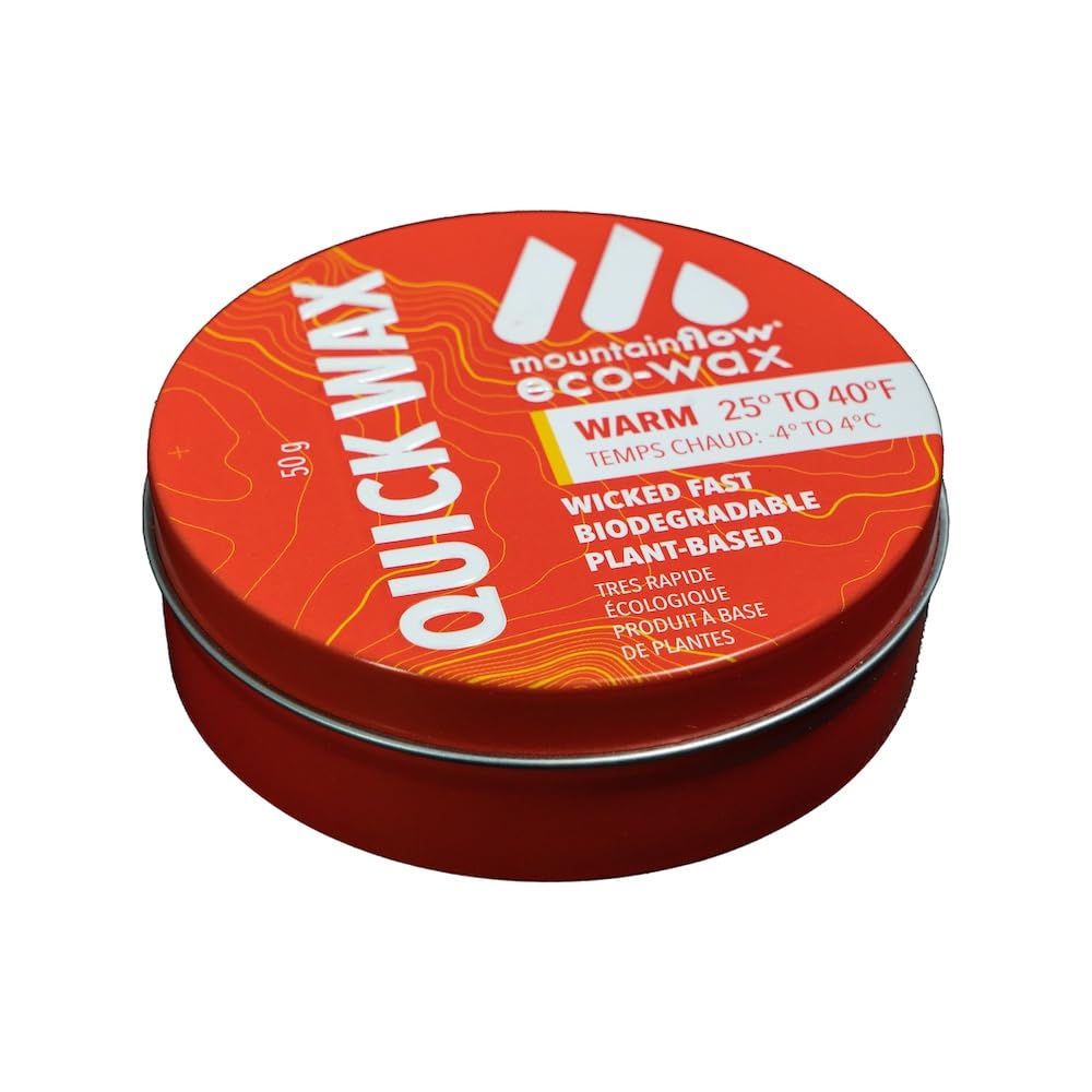 mountainFLOW Plant-Based, Biodegradable, Petroleum Free Ski/Snowboard Hot Rub-On Quick Wax