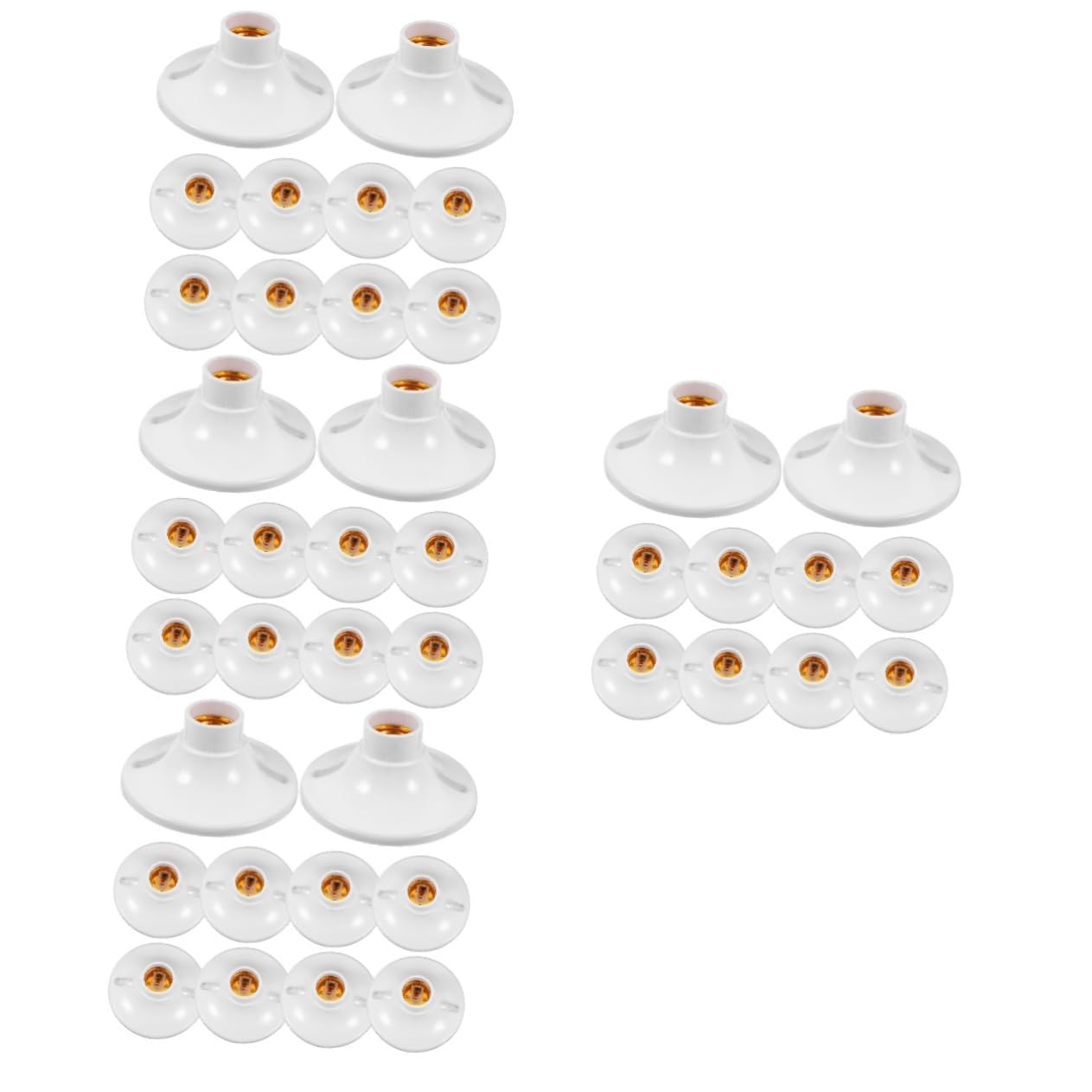 MAGICLULU 4 Ensembles Douille En Bakélite Remplacement De La Lampe Douilles E27 Pendaison Douillet Pièces De Lampe Pour La Fabrication De Lampes Porte Ampoule E27 Blanche 10 Pièces * 4
