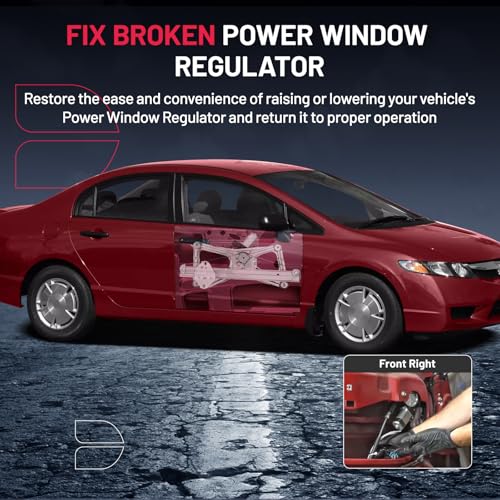 Image of BDFHYK 748-477 Power Window Regulator with Motor Front Right, Compatible with Honda Civic 2006-2011