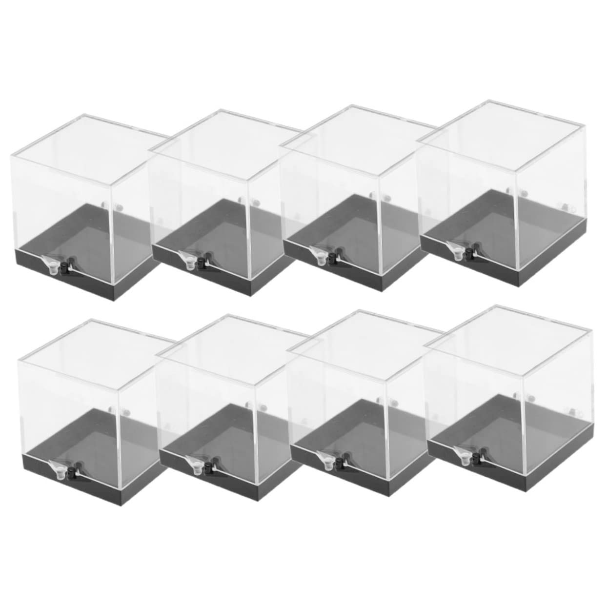 BESPORTBLE Mineral Specimen Display Box Specimen Boxes Crystal Display Case Plastic Display Box