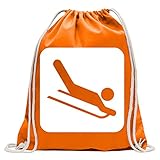 Kiwistar Pictogrammes de Piste de Piste de Luge Sac de Jute imprimé Design Print...