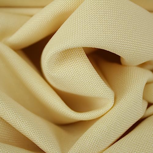 TELA DE MANTELERÍA LAGARTERA PARA BORDADO SERIE LUGANA, ANCHO 225cm (1 METRO, BEIGE)