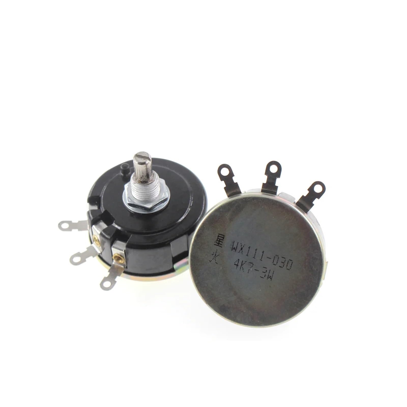 MUHM 5 uds WX111 WX030 3W potenciómetro bobinado de un Solo Giro reóstato Deslizante Resistencia Ajustable, Girar, sentirse Bien, Interruptor de Perilla (Size : 1K Ohm)