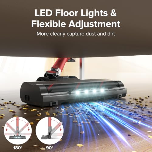 Image of Tipdiy Cordless Vacuum Cleaner with 45KPA 45Mins for Hard Floor & Carpet