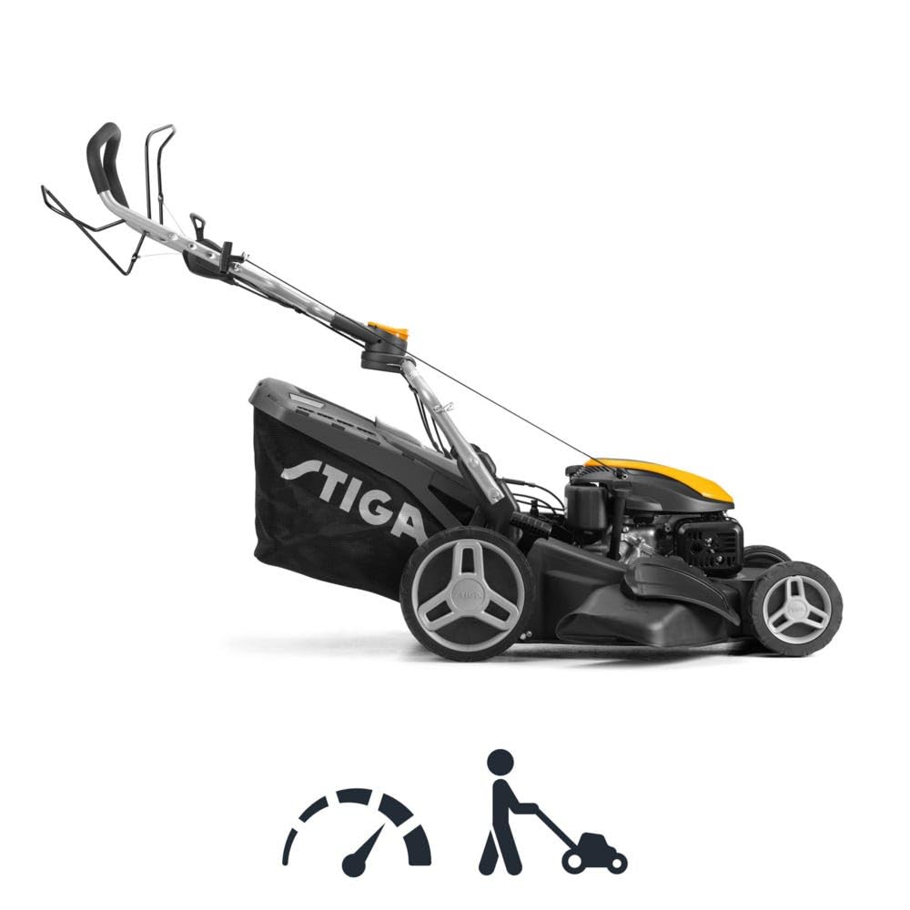 STIGA 955 V Combi Tagliaerba A Scoppio, 196 cc, 53 cm – 4-in-1, Sacco 70 L – Prati fino a 2.000 m²