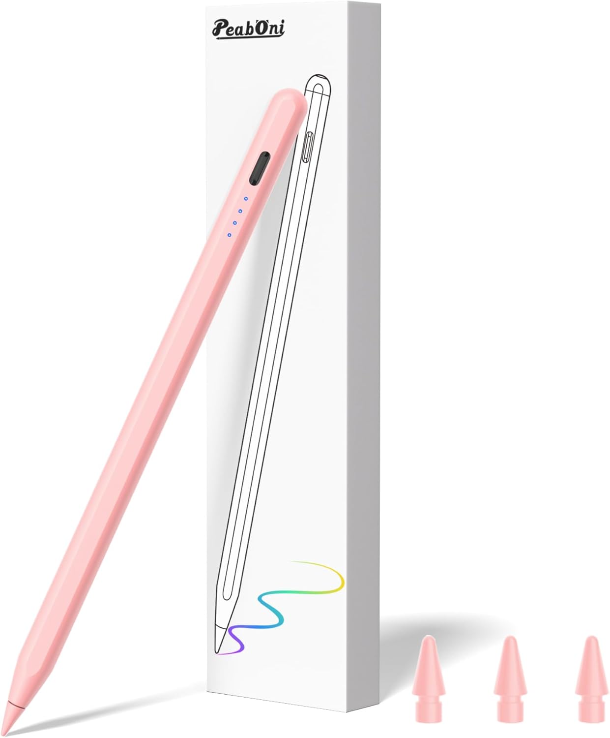 Stylus Pen for iPad 2018-2024 Released Model 15 Mins Fast Charge Pencil 2nd Generation Compatible with Pro 11"/12.9"/M4, Air 3/4/5/M2,Mini 7(A17 Pro)/6/5 Gen, iPad 10/9/8/7/6 Pink (Pink) Thumbnail