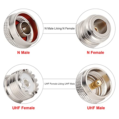 Adaptador XRDS N Macho a UHF Hembra Pack 2 miniatura 4