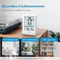Newentor Thermometer innen außen MAX MIN 24/48 Std – Ansicht 5