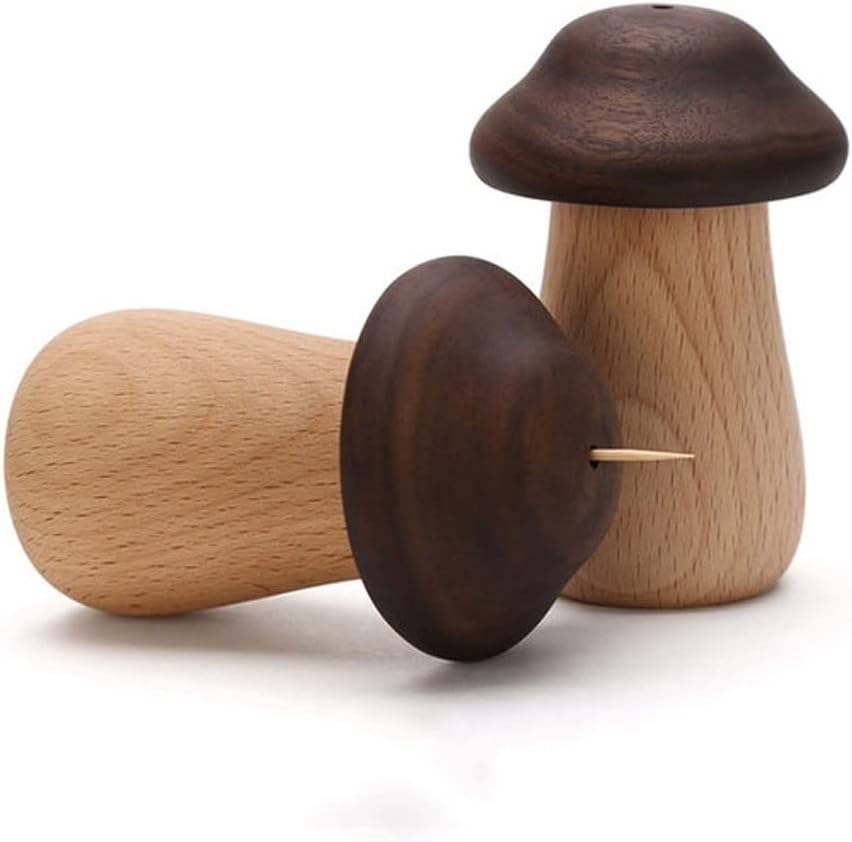 Toothpick Box Toothpick Holder Mushroom Cute Portable Toothpick Dining Room Living Room Creative Home Toothpick Can Desktop Decoration Toothpick Box Toothpick Dispenser(B)