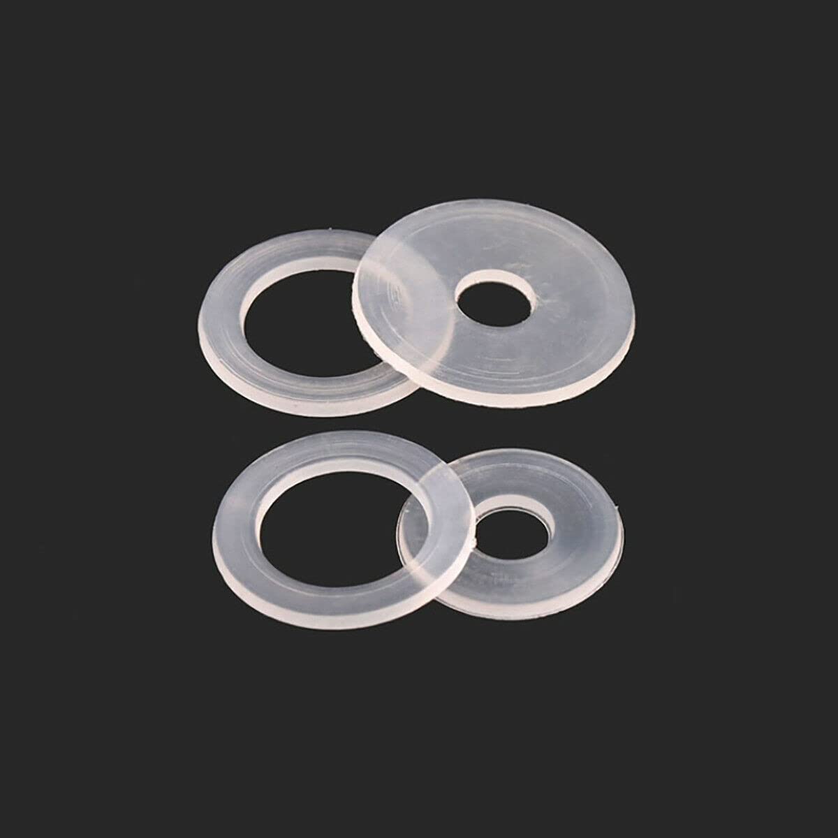 NOBRIM Arandela de Nylon de plástico Blanco Arandela de Sellos espaciadores Planos Arandela M3 M3.5 M4 M5 M5.8 M6 M8 M10 M12 M14 M16 M18 M20 Arandelas Junta Plana surtida