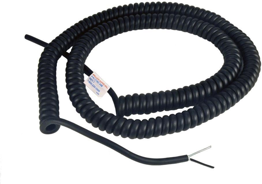 C182-24B Coil Cord, 2 Conductor, 18 Gauge, Extends to 24 Feet