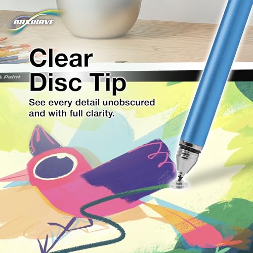 Image of BoxWave Stylus Pen Compatible with Nintendo Switch - FineTouch Capacitive Stylus, Super Precise Stylus Pen - Lunar Blue