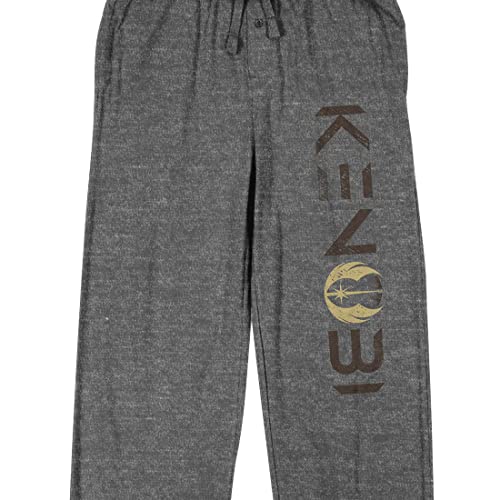 Star Wars OBI-Wan Kenobi Logo Men's Graphite Heather Sleep Pajama Pants2
